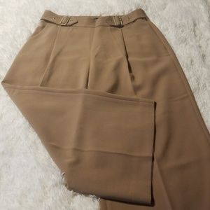 NWT WHBM Tan Wide Leg Crop Pants